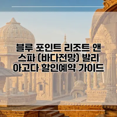 블루 포인트 리조트 앤 스파 (바다전망) 발리 아고다 할인예약 가이드