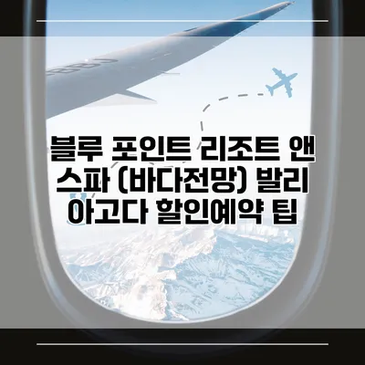 블루 포인트 리조트 앤 스파 (바다전망) 발리 아고다 할인예약 팁