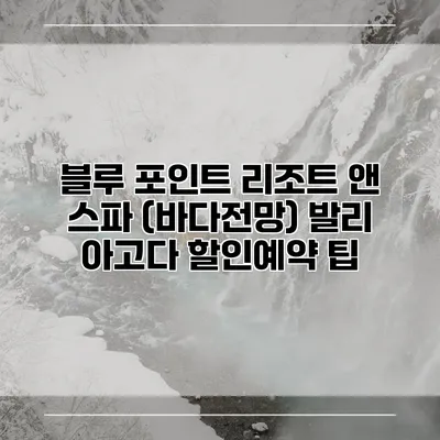 블루 포인트 리조트 앤 스파 (바다전망) 발리 아고다 할인예약 팁