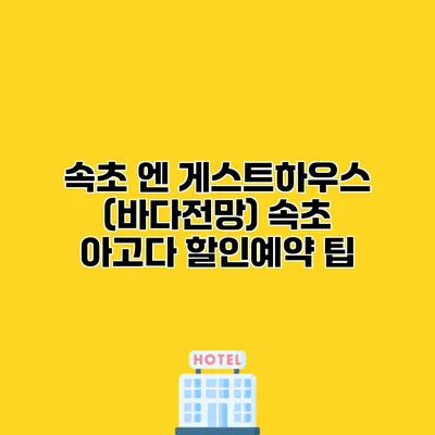 속초 엔 게스트하우스 (바다전망) 속초 아고다 할인예약 팁
