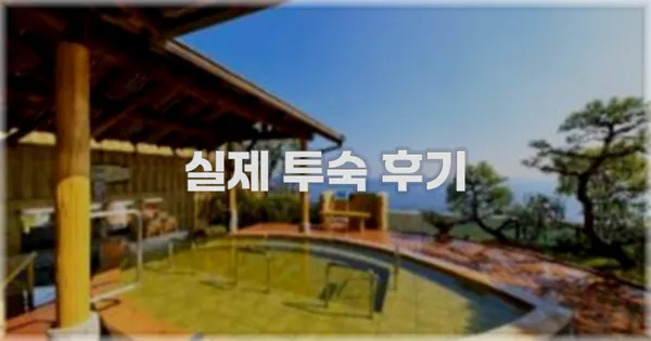 💬 실제 투숙 후기