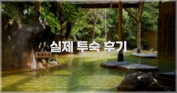 💬 실제 투숙 후기