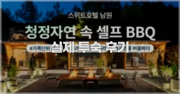 💬 실제 투숙 후기