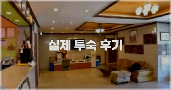 💬 실제 투숙 후기
