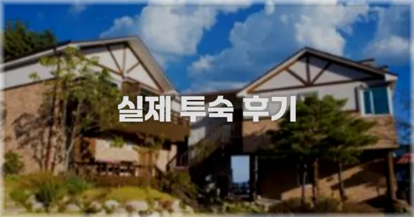 💬 실제 투숙 후기